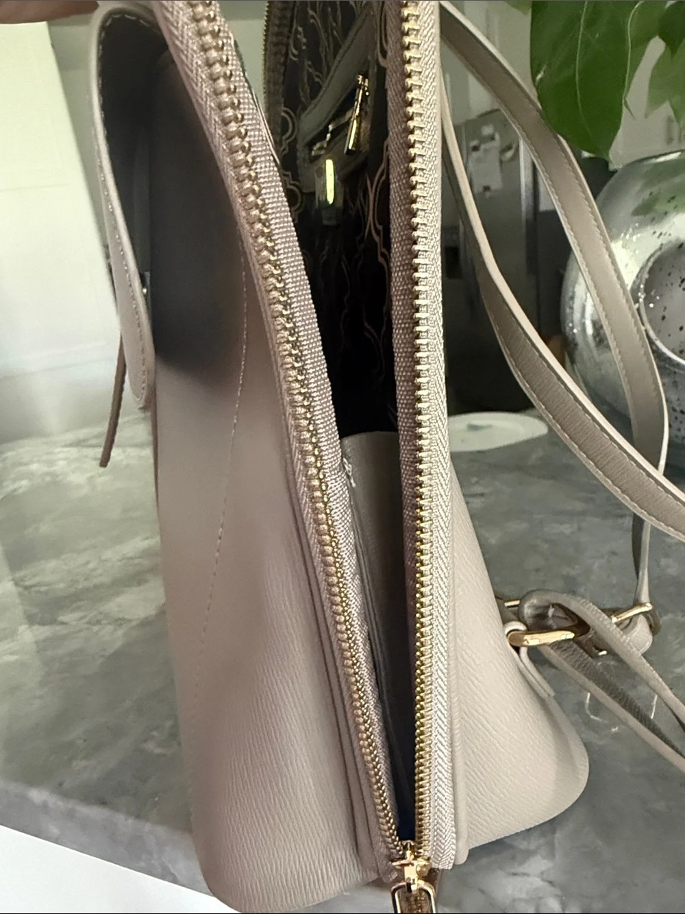 New! Chic Taupe Women’s Backpack Purse